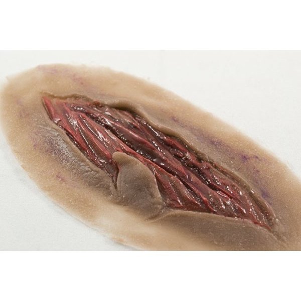 Moulage Science & Training Basic Lacerations, Dark, PK 2 MST-29-04-02